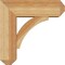 Ekena Millwork Thorton Craftsman Rough Sawn Bracket w/ Offset Brace, Western Red Cedar, 6"W x 16"D x 16"H BKT0604X16X16THR04RWR - alternate 3